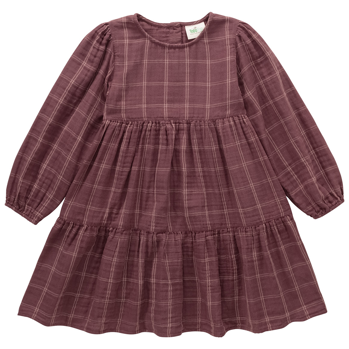 Mädchen Musselin-Kleid mit Volant Mädchen Musselin-Kleid mit Volant von Topolino