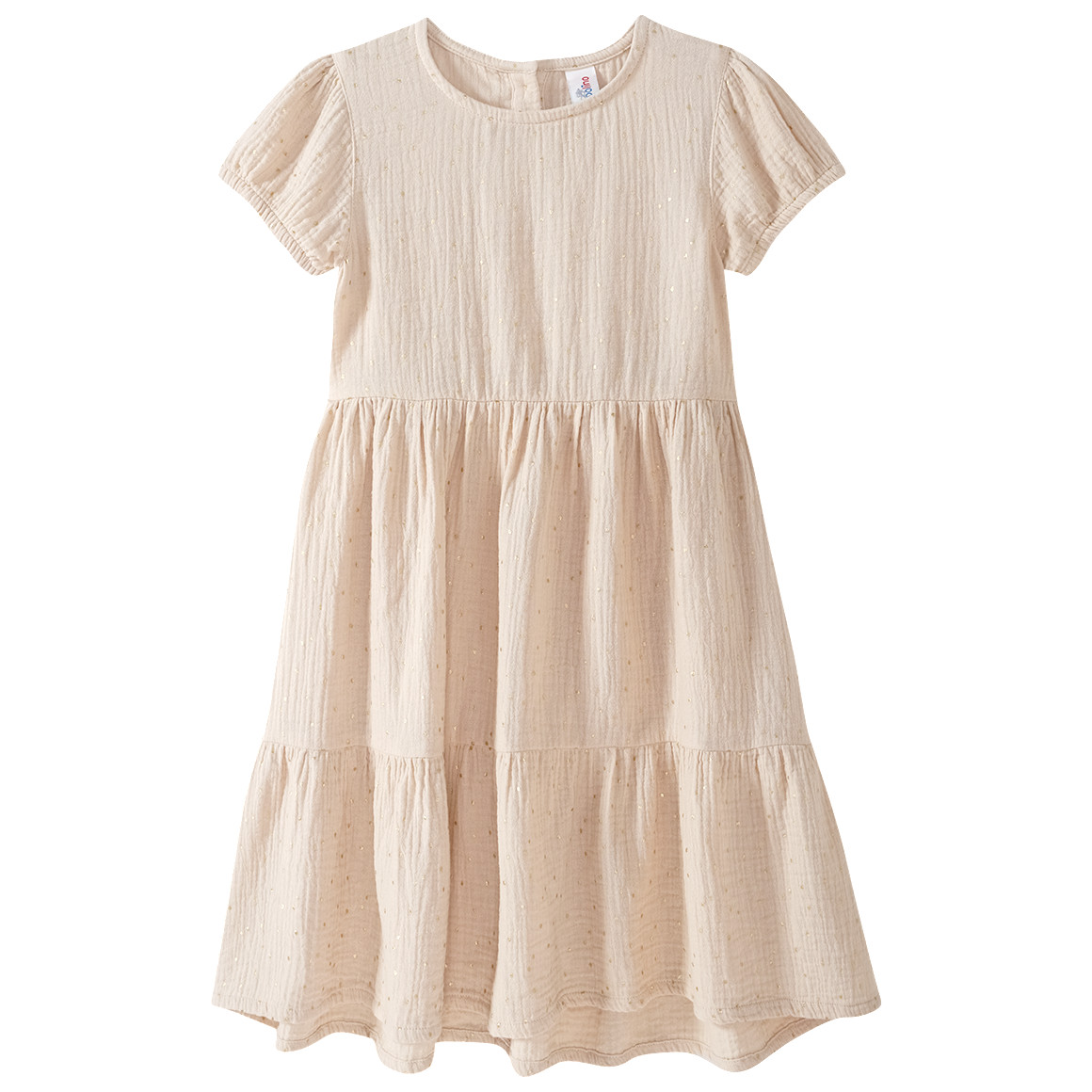 Mädchen Musselin-Kleid mit kurzen Ärmeln von Topolino