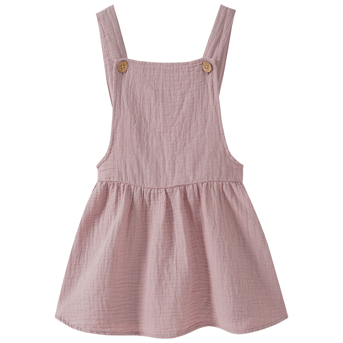 Mädchen Musselin-Latzkleid mit Elastikbund Mädchen Musselin-Latzkleid mit Elastikbund von Topolino