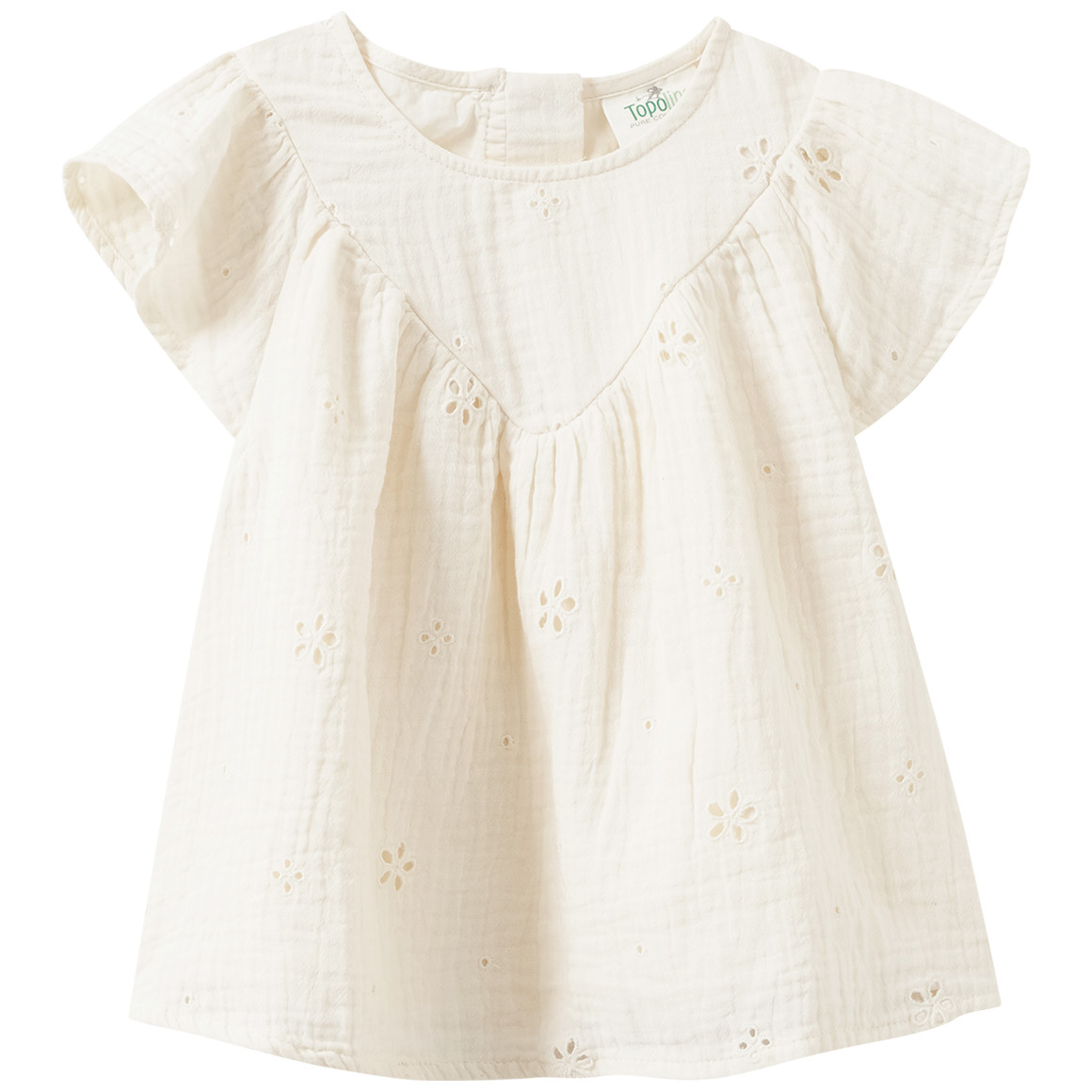 Mädchen Musselinbluse mit Lochstickerei Mädchen Musselinbluse mit Lochstickerei von Topolino