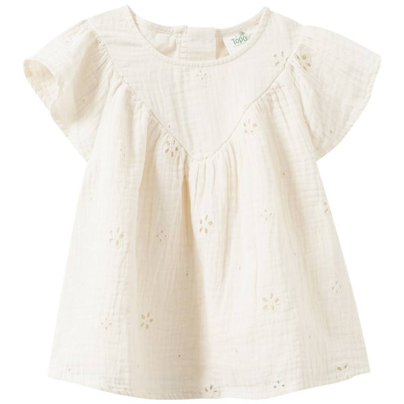 Mädchen Musselinbluse mit Lochstickerei Mädchen Musselinbluse mit Lochstickerei von Topolino