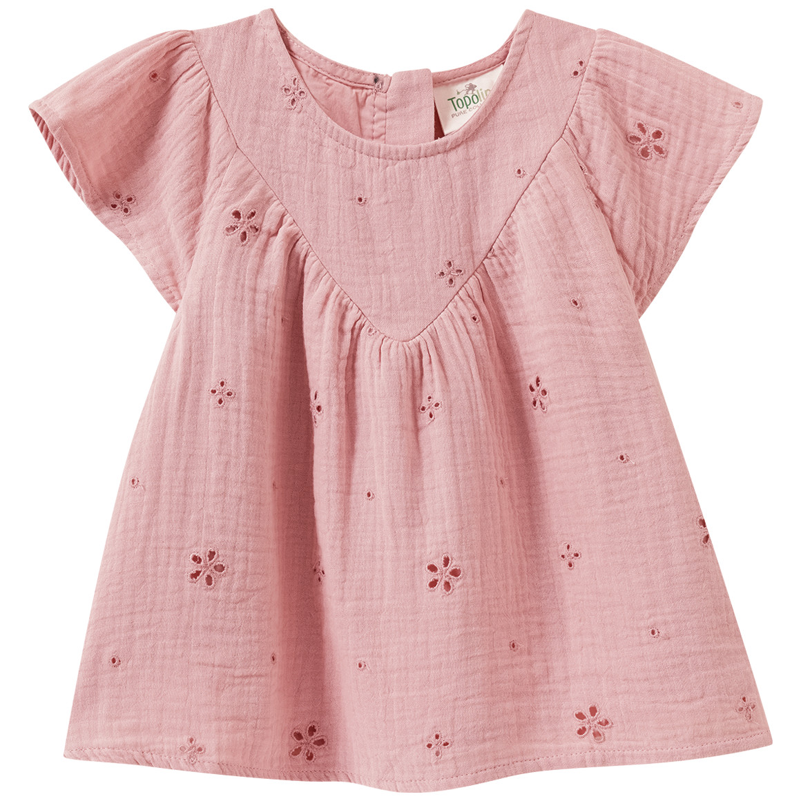 Mädchen Musselinbluse mit Lochstickerei von Topolino