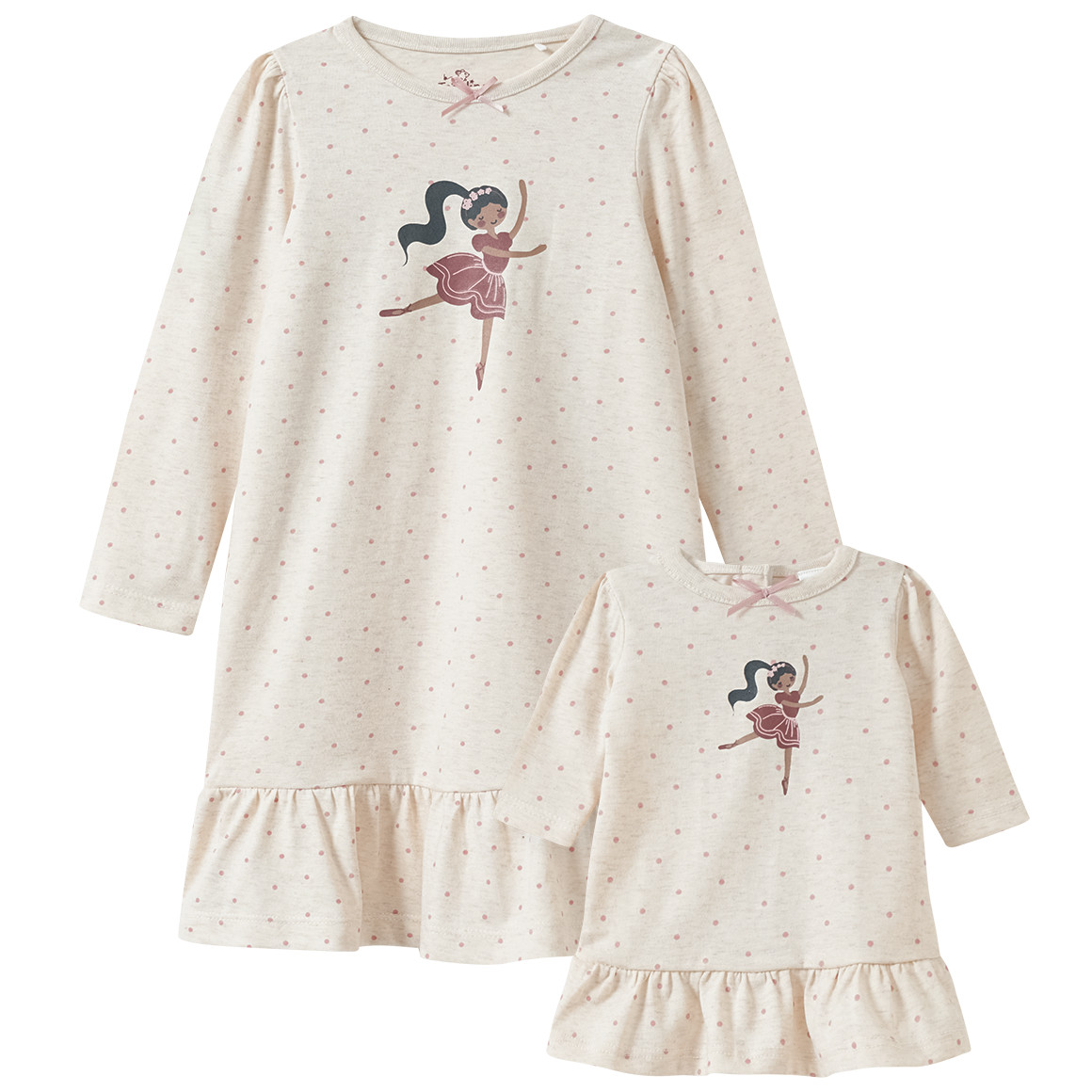 Mädchen Nachthemd und Puppen-Nachthemd im Set Mädchen Nachthemd und Puppen-Nachthemd im Set von Topolino