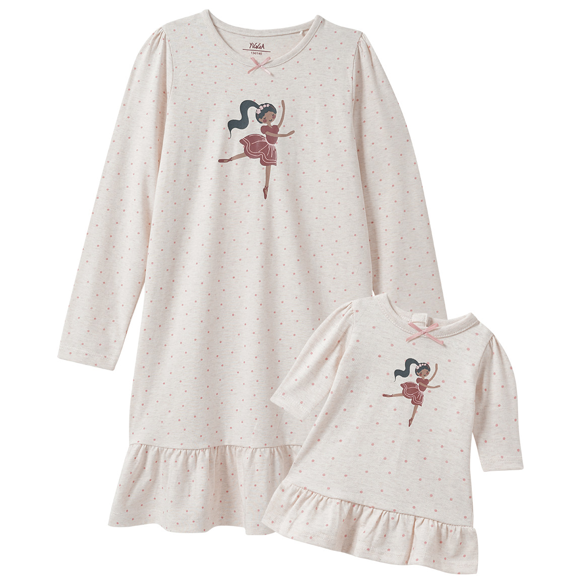 Mädchen Nachthemd und Puppen-Nachthemd im Set Mädchen Nachthemd und Puppen-Nachthemd im Set von Topolino