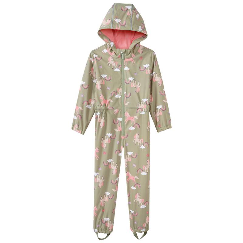 Mädchen Regenoverall mit Einhorn-Allover von Topolino
