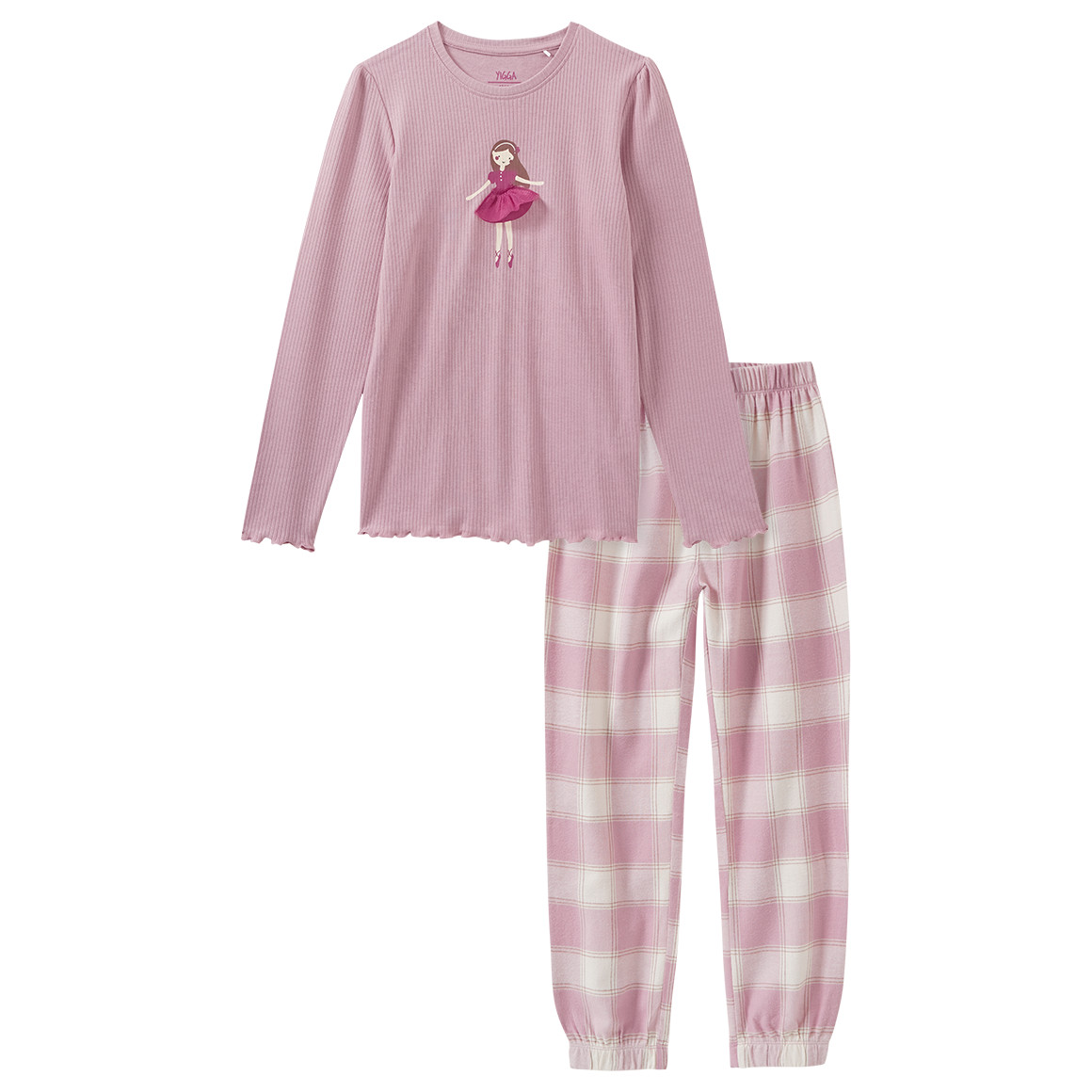 Mädchen Schlafanzug aus Bio-Baumwolle Mädchen Schlafanzug aus Bio-Baumwolle von Topolino