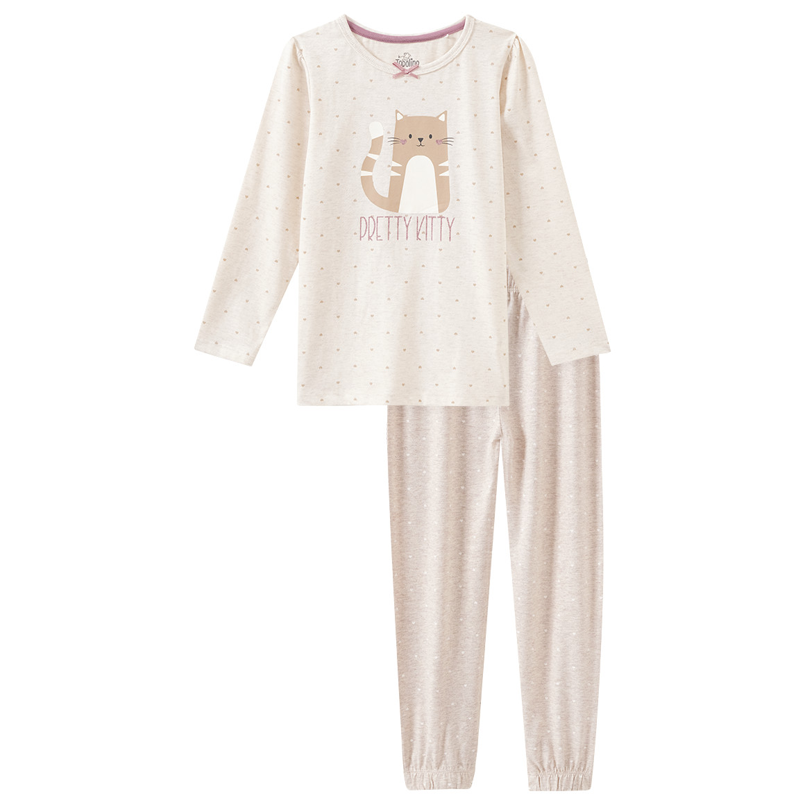 Mädchen Schlafanzug mit Katzen-Motiv von Topolino