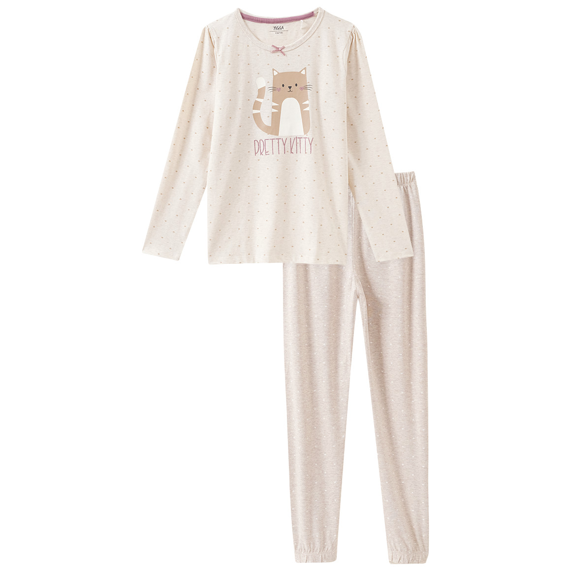 Mädchen Schlafanzug mit Katzen-Motiv von Topolino