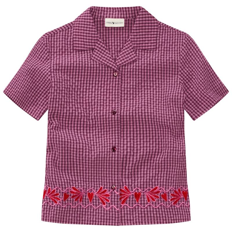 Mädchen Seersucker-Bluse mit Stickerei von Topolino
