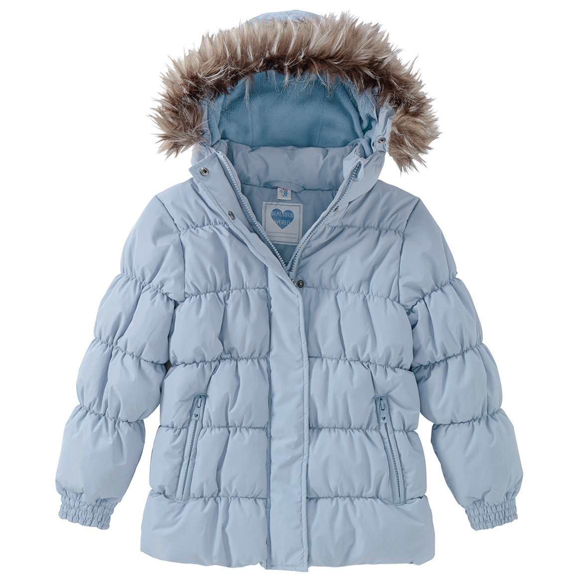 Mädchen Steppjacke mit abnehmbarem Fellimitat von Topolino