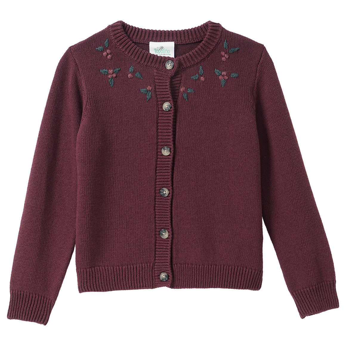 Mädchen Strickjacke mit Stickerei von Topolino