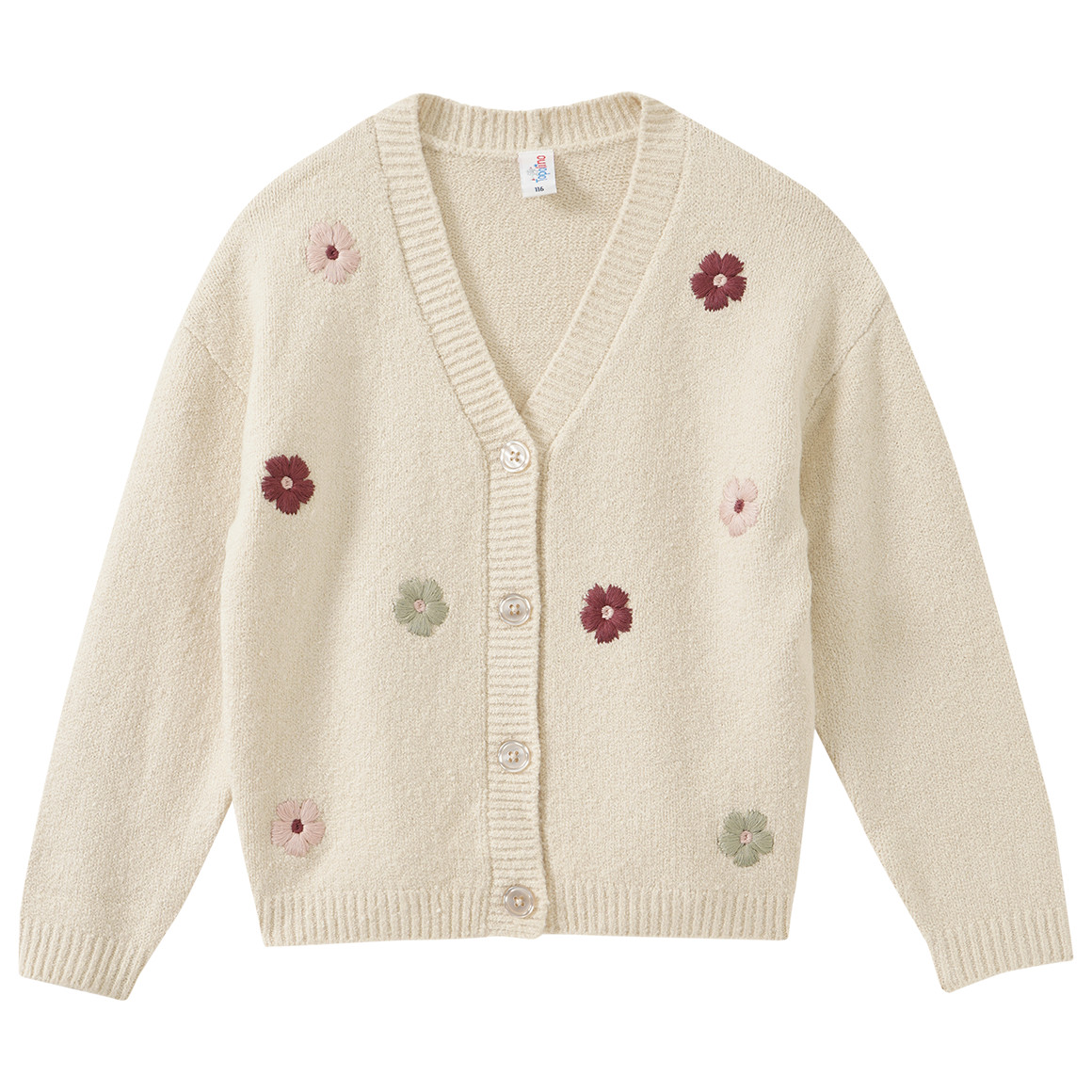 Mädchen Strickjacke mit Stickerei Mädchen Strickjacke mit Stickerei von Topolino
