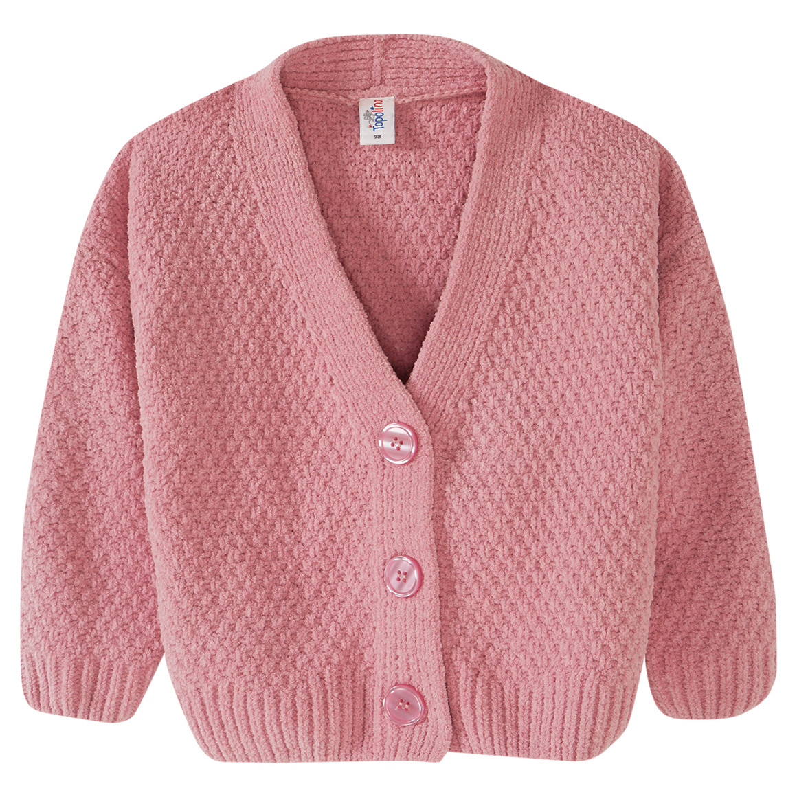 Mädchen Strickjacke mit gerippter Struktur von Topolino