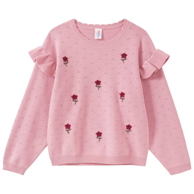 Mädchen Strickpullover mit Ajour-Muster Mädchen Strickpullover mit Ajour-Muster von Topolino
