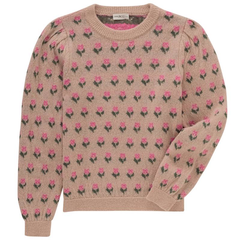Mädchen Strickpullover mit Blumen-Allover von Topolino