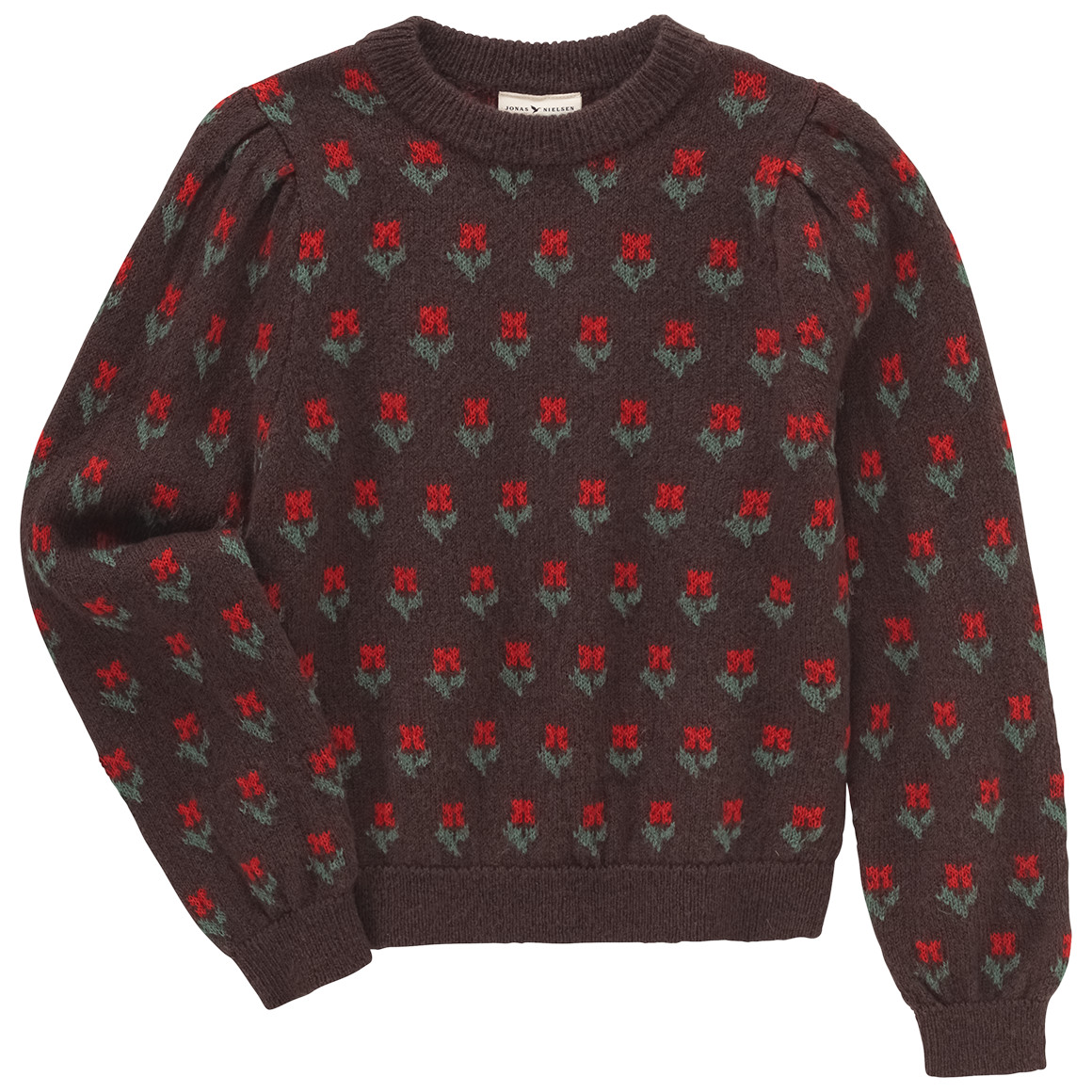 Mädchen Strickpullover mit Blumen-Allover von Topolino