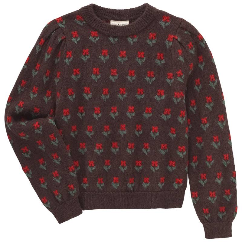 Mädchen Strickpullover mit Blumen-Allover von Topolino