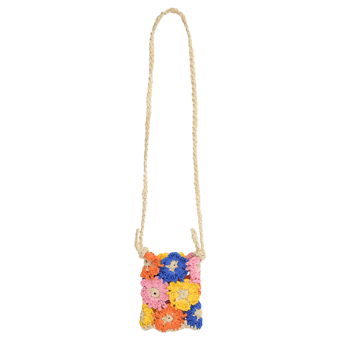 Mädchen Strohtasche mit bunten Blumen Mädchen Strohtasche mit bunten Blumen von Topolino