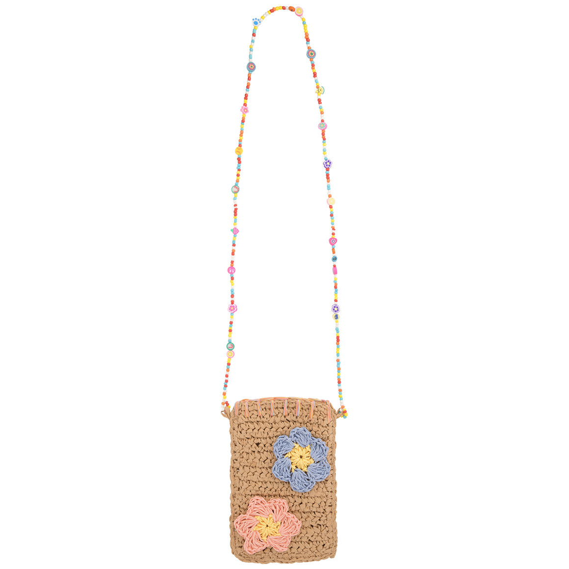 Mädchen Strohtasche mit bunten Blumen Mädchen Strohtasche mit bunten Blumen von Topolino