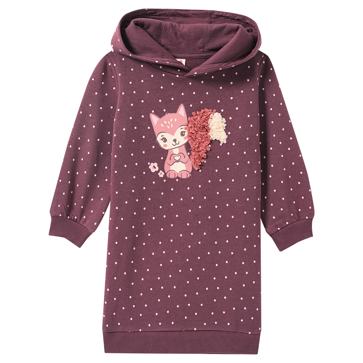 Mädchen Sweatkleid mit Kapuze von Topolino