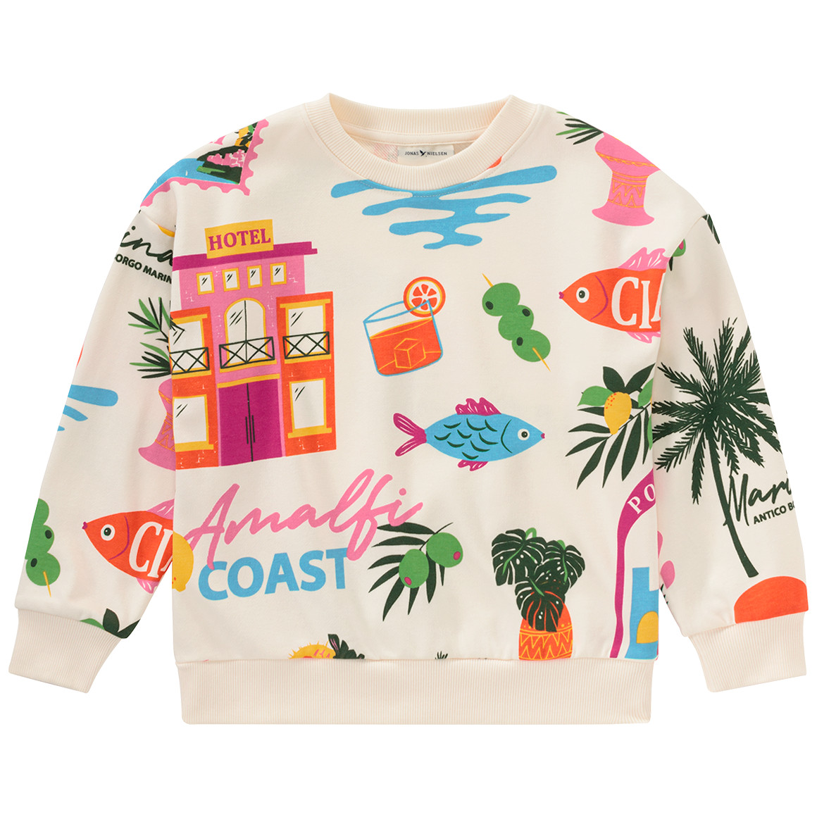 Mädchen Sweatshirt mit Urlaubs-Motiven von Topolino