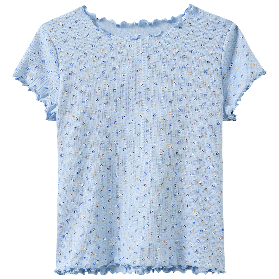 Mädchen T-Shirt mit Ajour-Muster Mädchen T-Shirt mit Ajour-Muster von Topolino