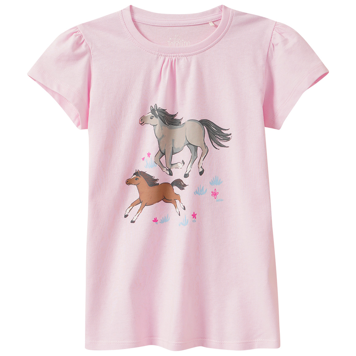 Mädchen T-Shirt mit Pferde-Print Mädchen T-Shirt mit Pferde-Print von Topolino