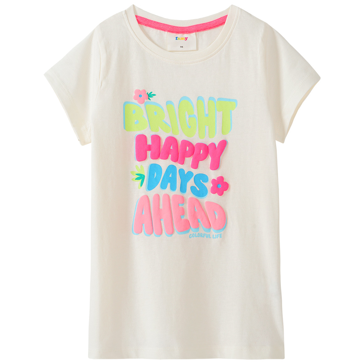 Mädchen T-Shirt mit gummiertem Print von Topolino
