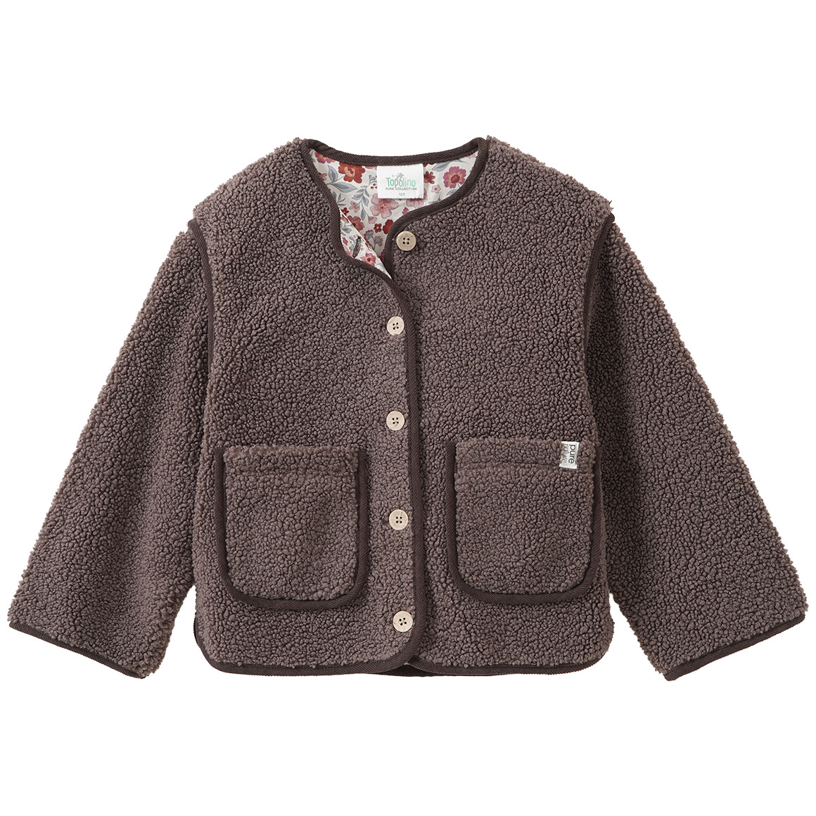 Mädchen Teddyjacke mit abnehmbaren Ärmeln Mädchen Teddyjacke mit abnehmbaren Ärmeln von Topolino