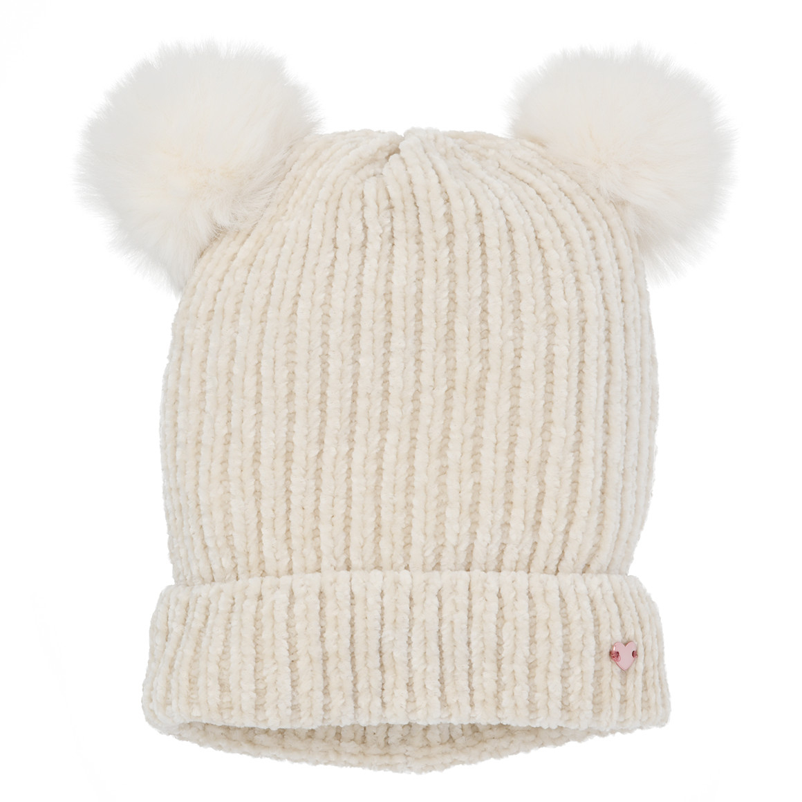 Mädchen WIntermütze mit 2 Pompons von Topolino
