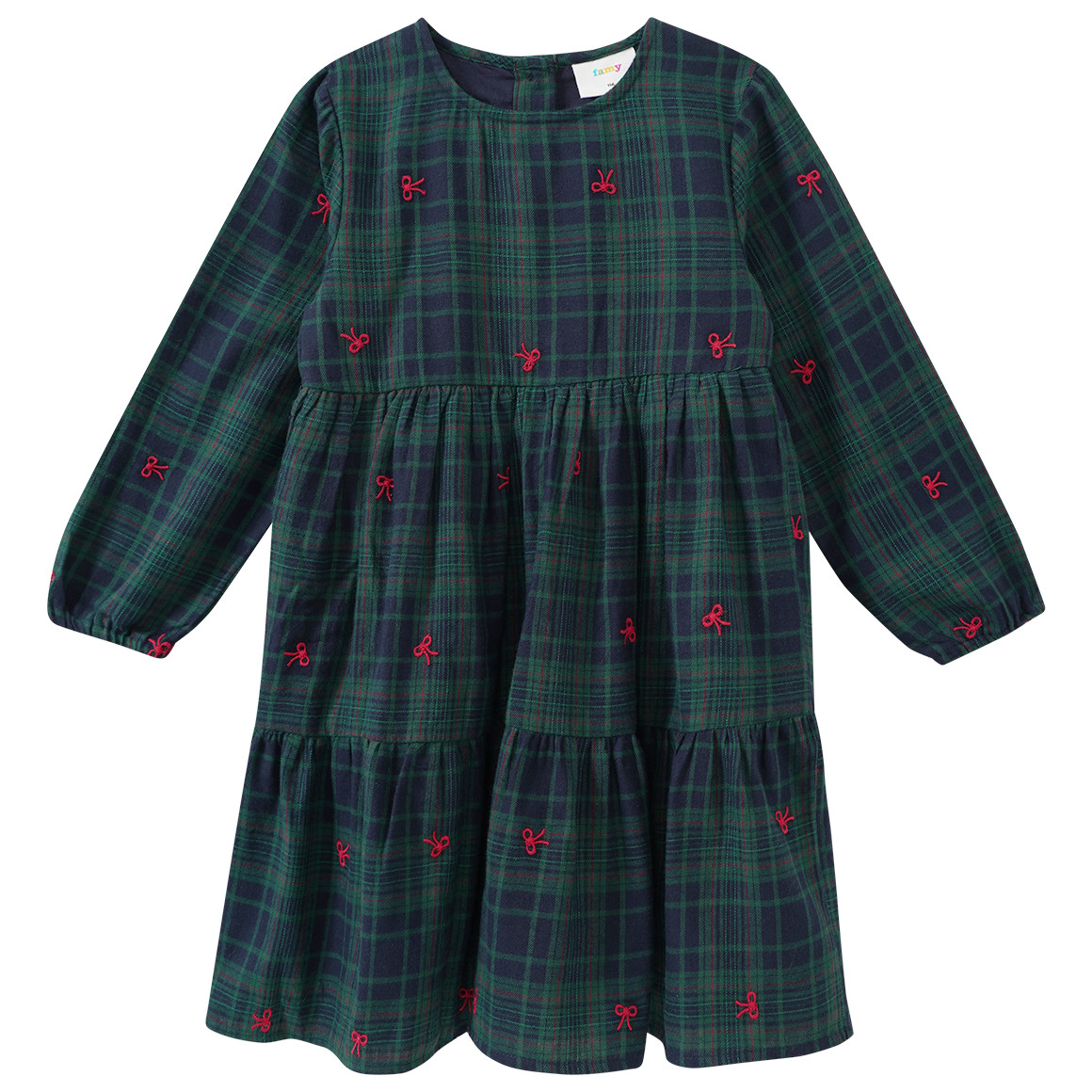 Mädchen Weihnachtskleid mit Stickerei von Topolino