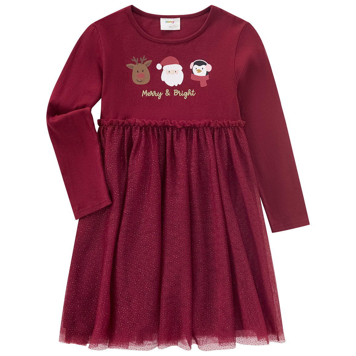 Mädchen Weihnachtskleid mit Tüll von Topolino