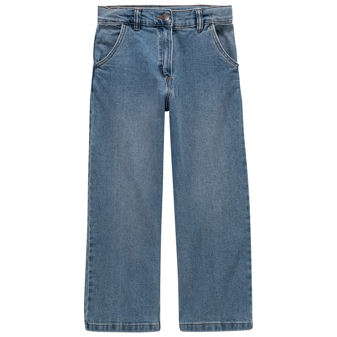 Mädchen Wide-leg Jeans mit verstellbarem Bund Mädchen Wide-leg Jeans mit verstellbarem Bund von Topolino