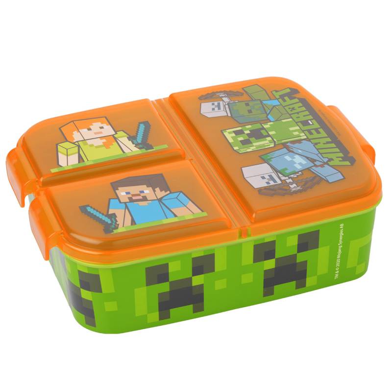 Minecraft Brotdose mit 3 Fächern von Topolino