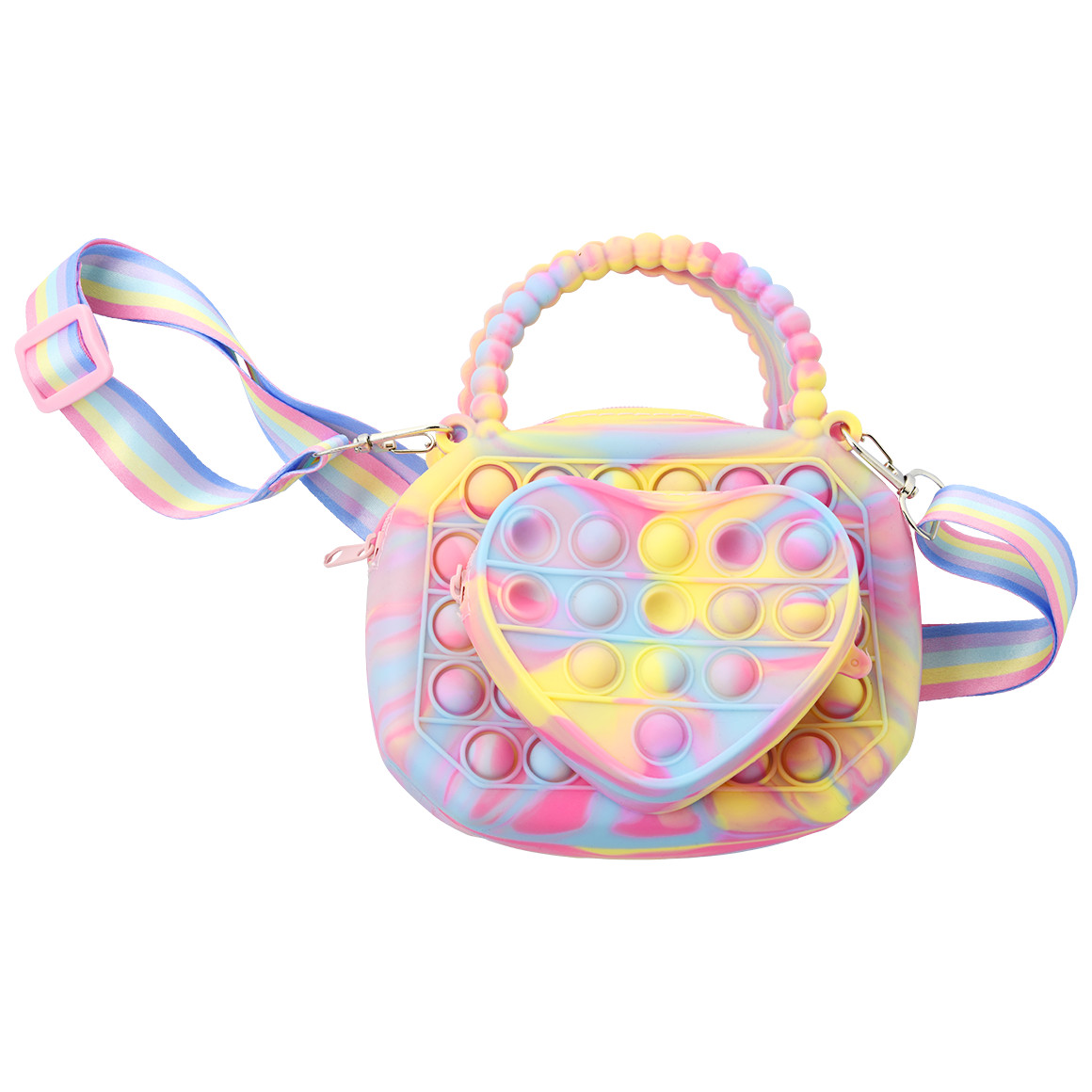 Pop it-Tasche mit Herz-Applikation Pop it-Tasche mit Herz-Applikation von Topolino