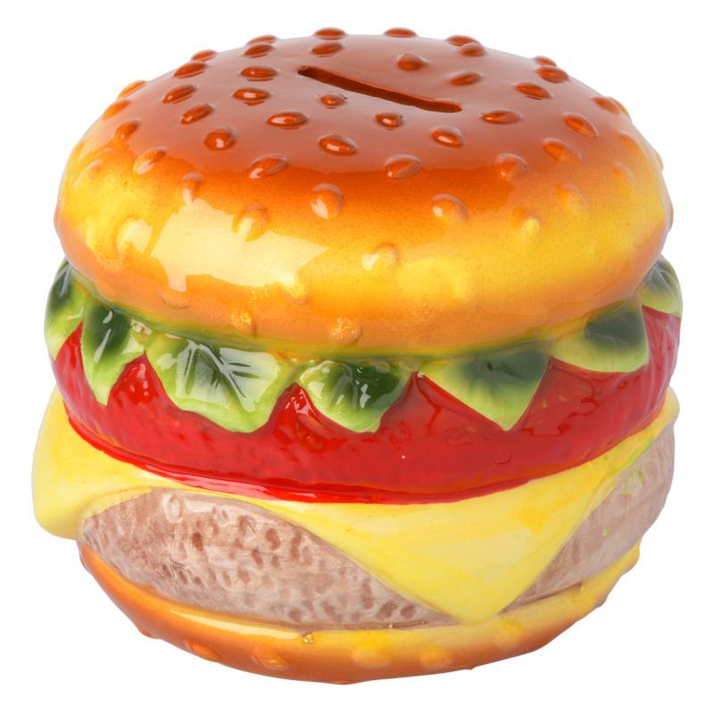 Spardose im Burger-Design von Topolino