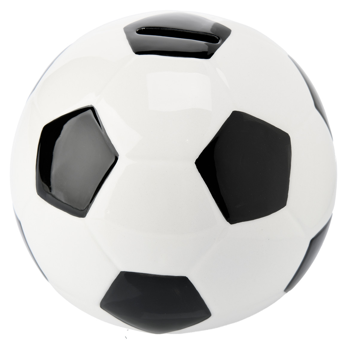 Spardose in Fußball-Form von Topolino