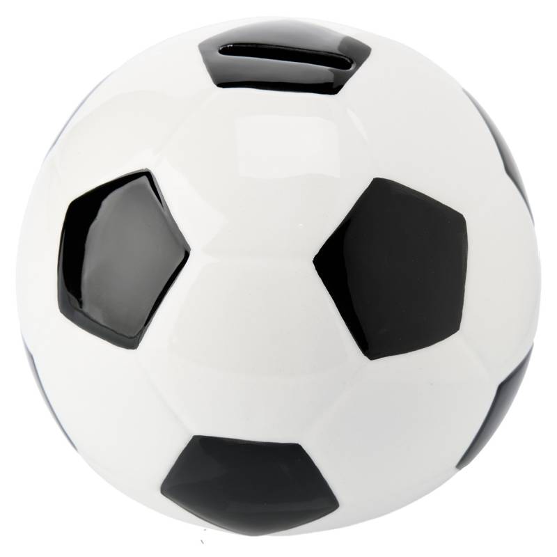 Spardose in Fußball-Form von Topolino