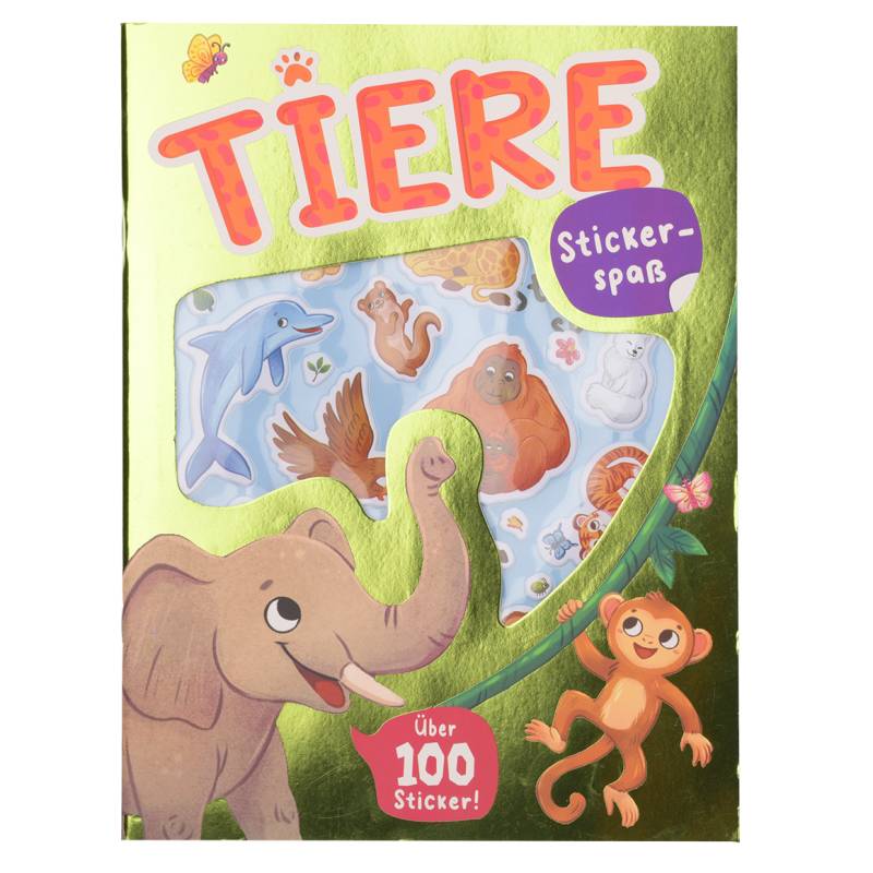 Stickerheft mit Tier-Motiven von Topolino