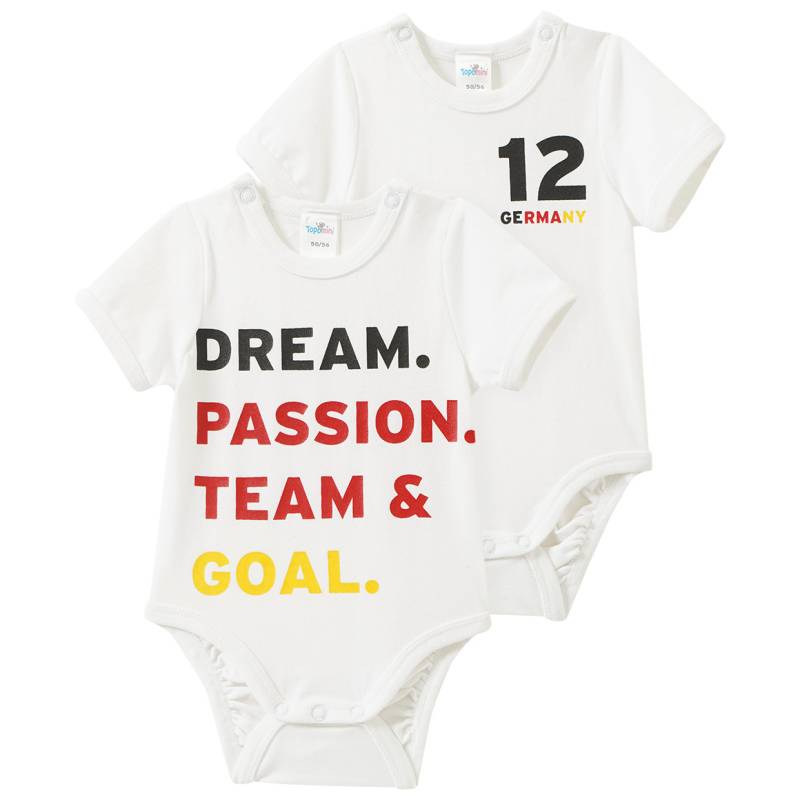 2 Baby Bodys im Fußball-Design 2 Baby Bodys im Fußball-Design von Topomini