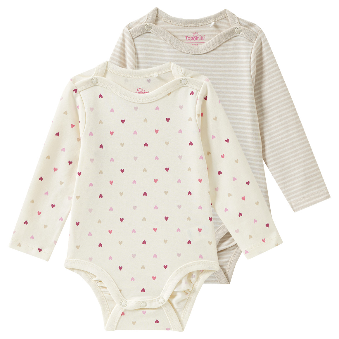 2 Baby Bodys im Set von Topomini