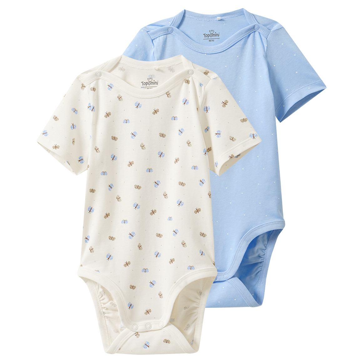 2 Baby Bodys im Set 2 Baby Bodys im Set von Topomini