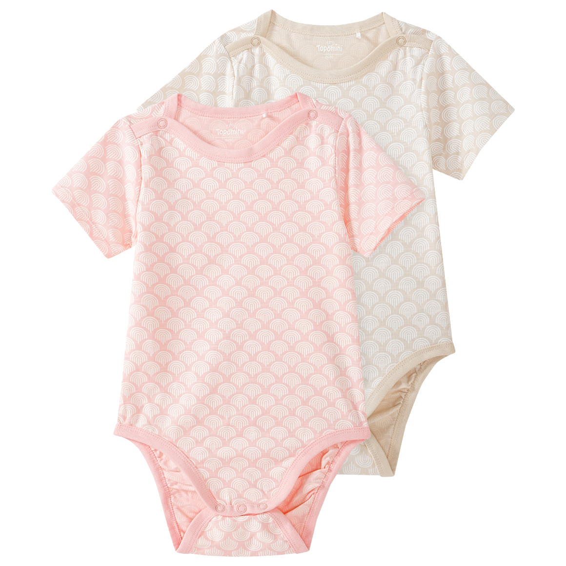2 Baby Bodys mit Bio-Baumwolle 2 Baby Bodys mit Bio-Baumwolle von Topomini