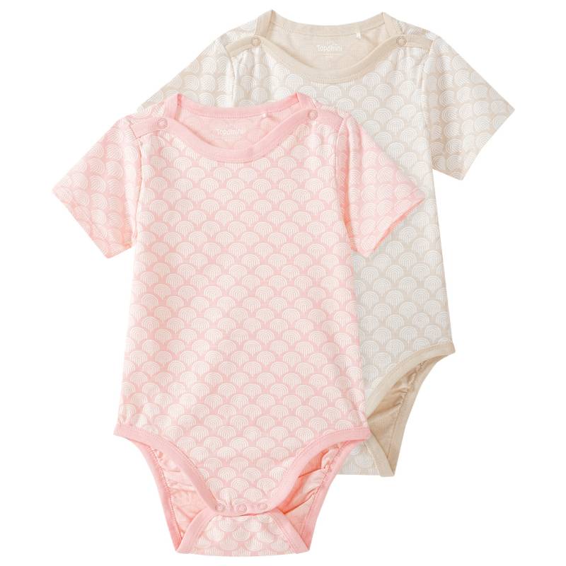 2 Baby Bodys mit Bio-Baumwolle von Topomini