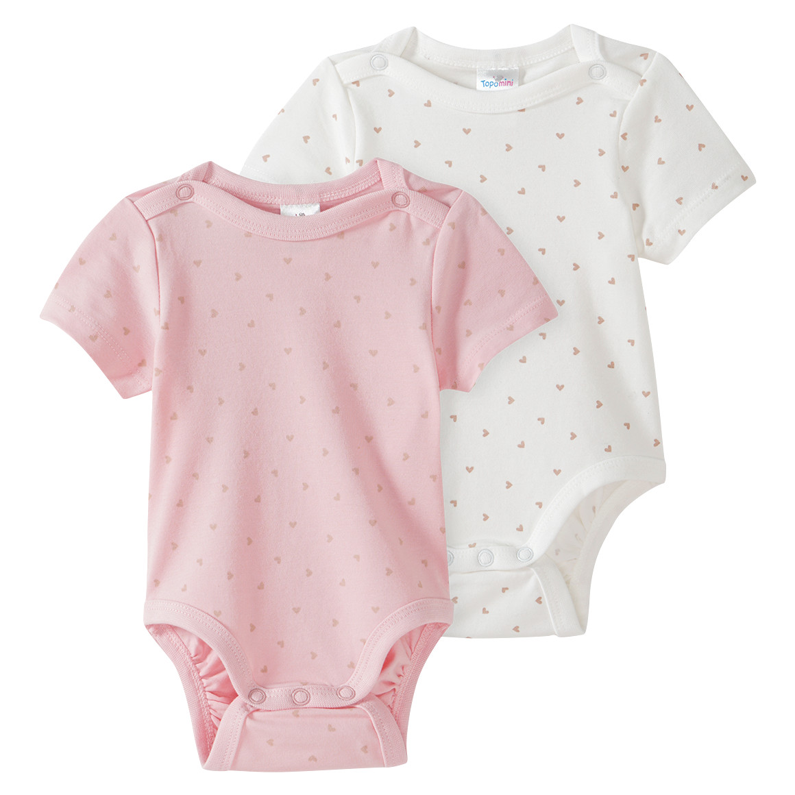2 Baby Bodys mit Bio-Baumwolle 2 Baby Bodys mit Bio-Baumwolle von Topomini