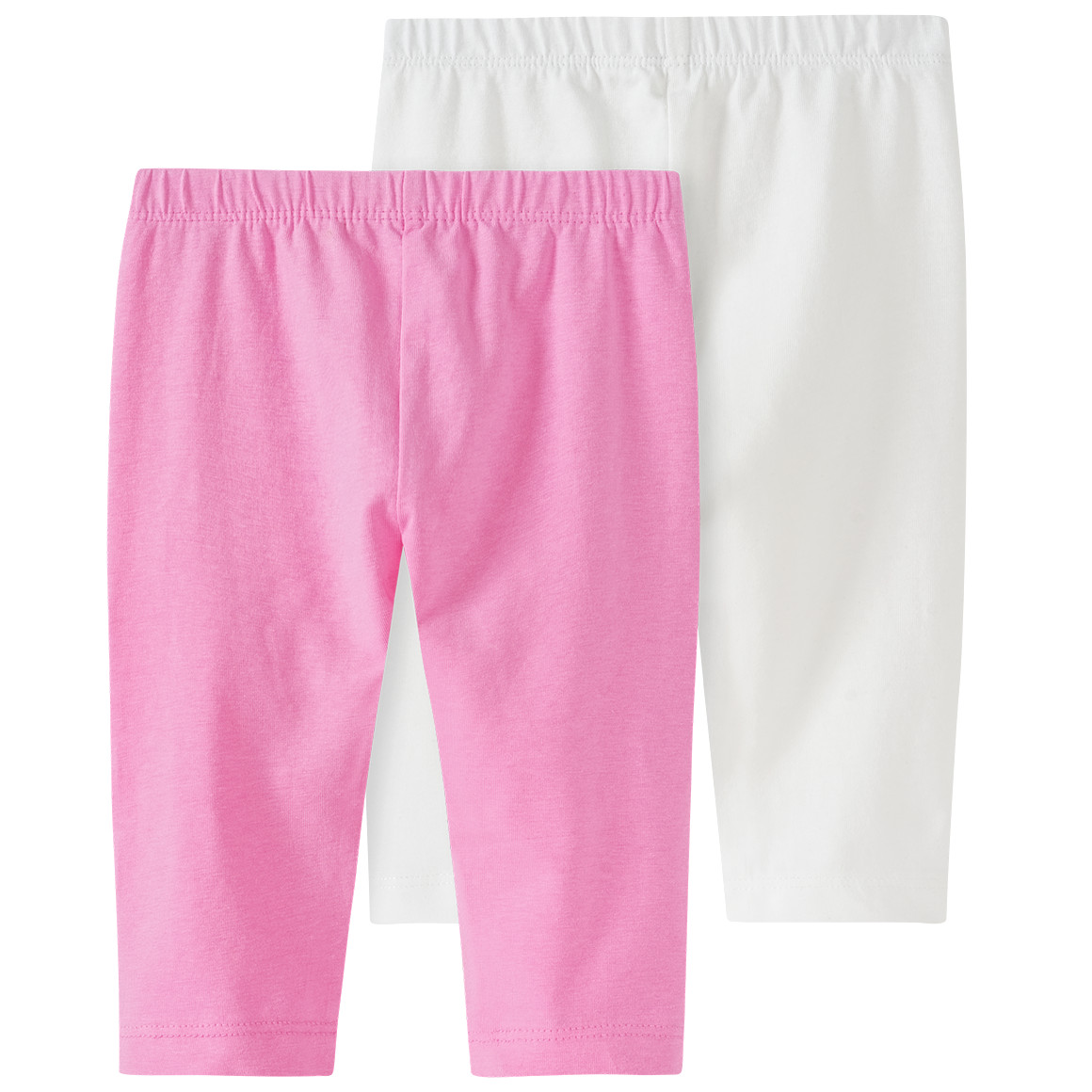 2 Baby Capri-Leggings im Basic-Look von Topomini