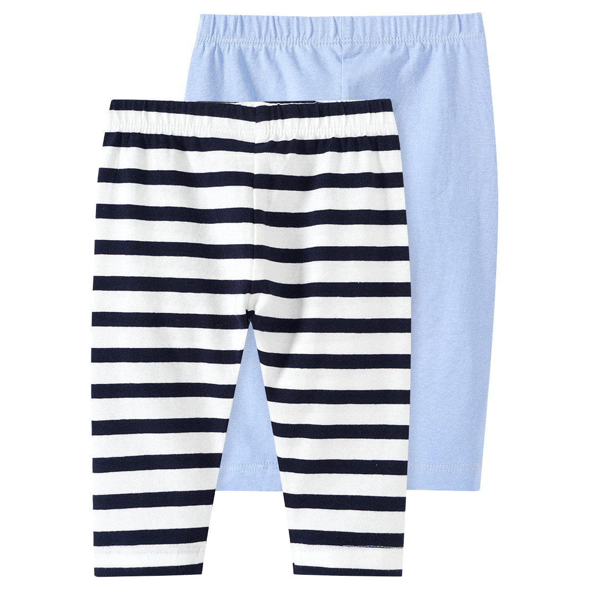 2 Baby Capri-Leggings im Basic-Look von Topomini