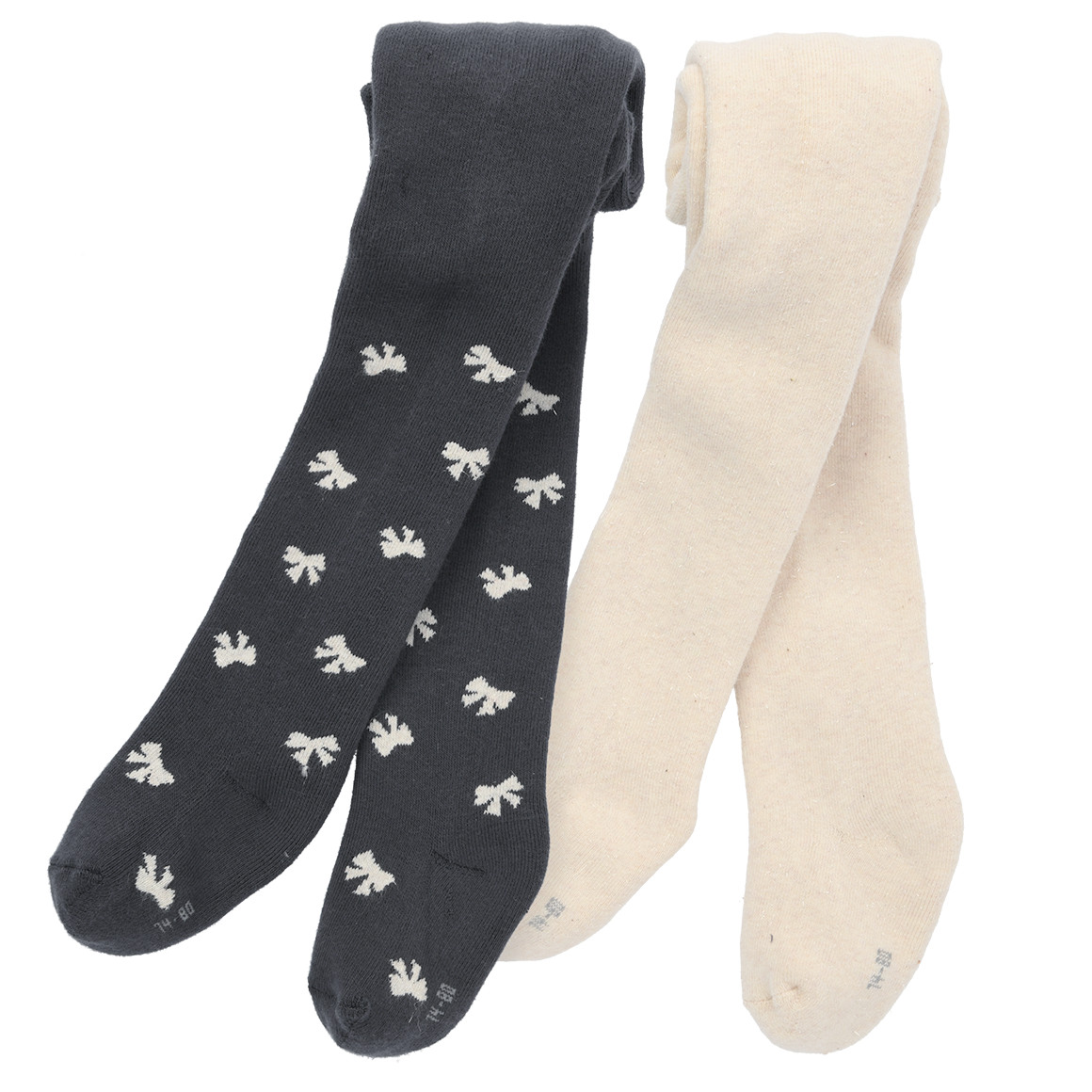 2 Baby Frottee-Leggings mit Bio-Baumwolle von Topomini