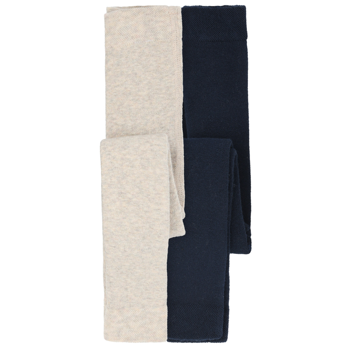 2 Baby Frottee-Leggings unifarben von Topomini