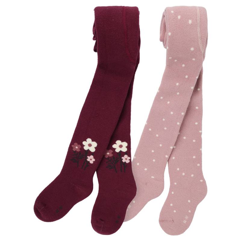 2 Baby Frottee-Strumpfhosen mit Bio-Baumwolle von Topomini